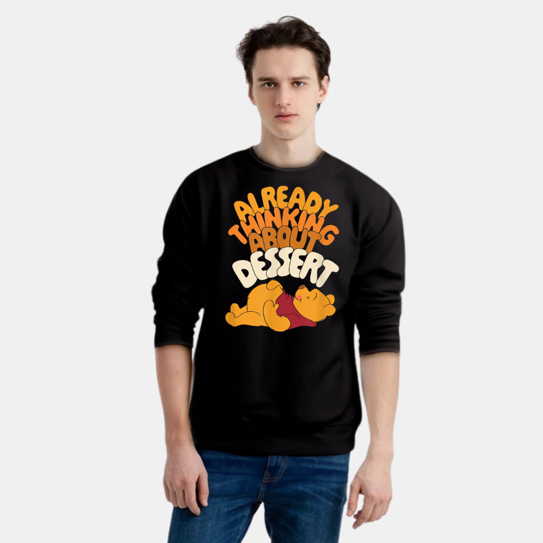 Funny Bear and Dessert Design Clothing Sweat Shirt