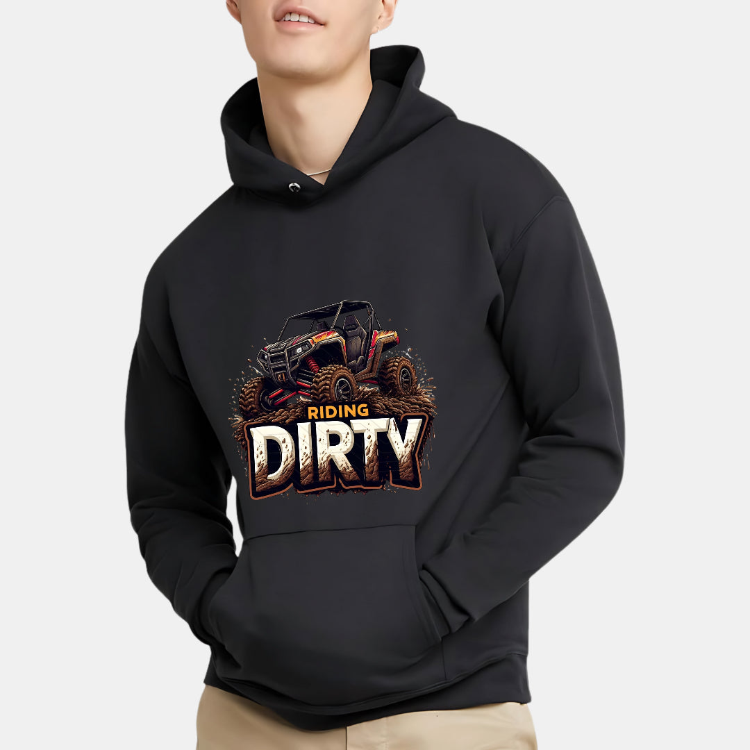 Off-Road Buggy Riding Dirty Design Hoodie