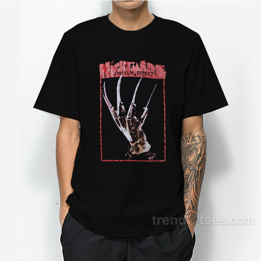 A Nightmare On Elm Street Freddy's Fingers Red Heathered T-Shirt