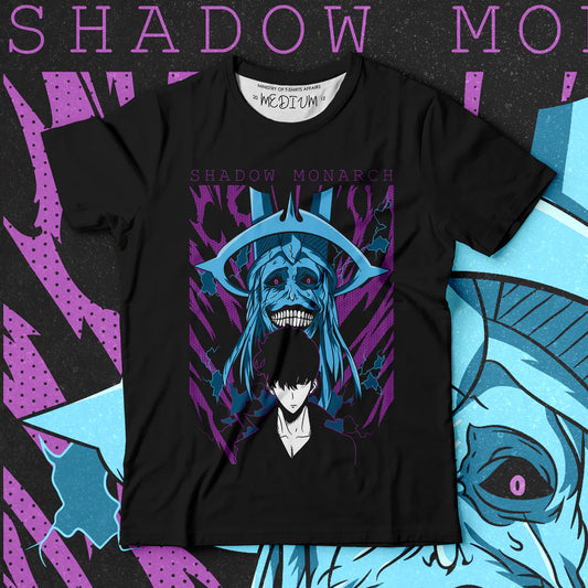 Shadow Monarch Anime T-Shirt | Graphic Streetwear Tee for Men & Women Unisex