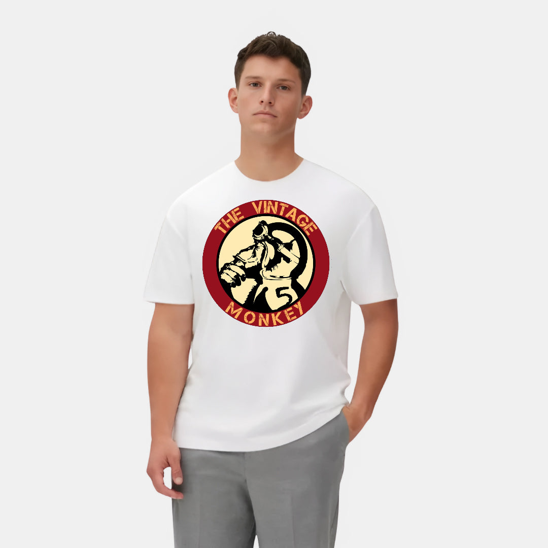 Unique Vintage Monkey Graphic T-Shirt