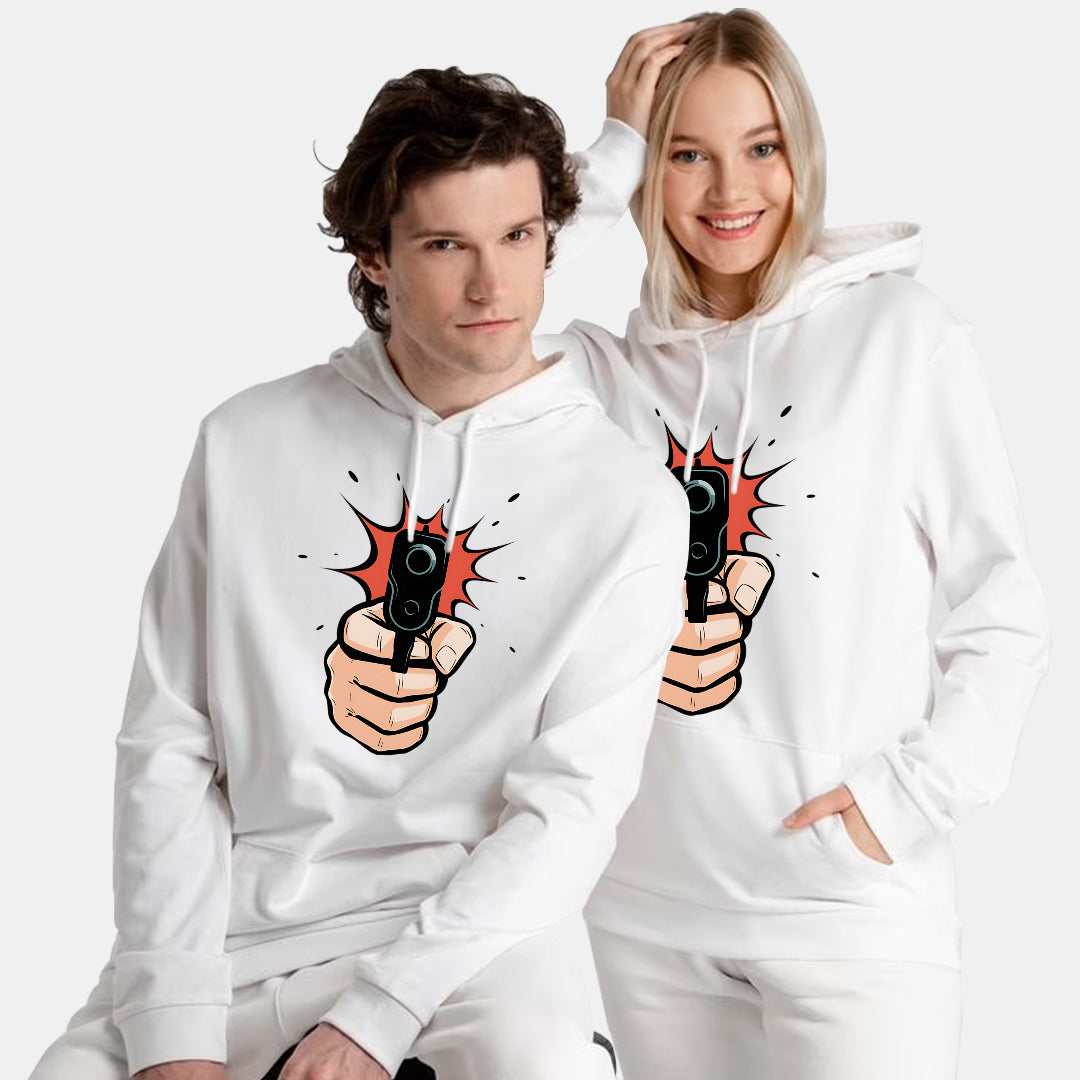 Shooting Gun Artwork Hoodie