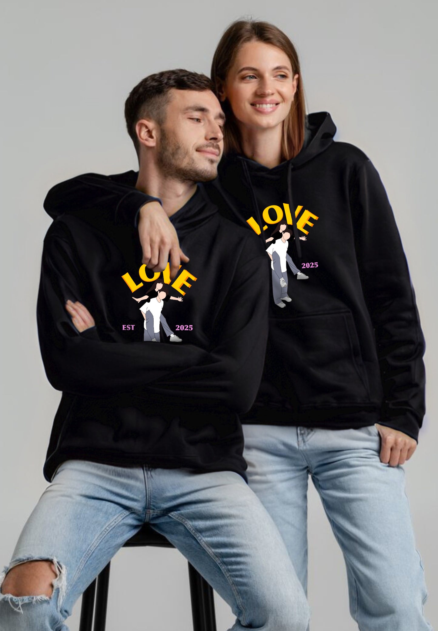 Romantic 2025 Love Apparel Hoodie