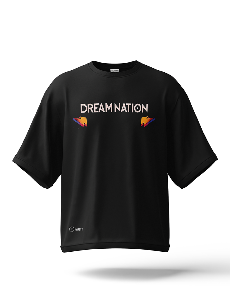 Dream Nation Graffiti Drop Shoulder Tee