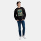 Dark Comedy Skeleton Design Sweat Shirt