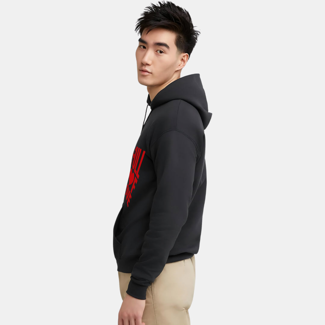 Heartfelt Love Print Hoodie