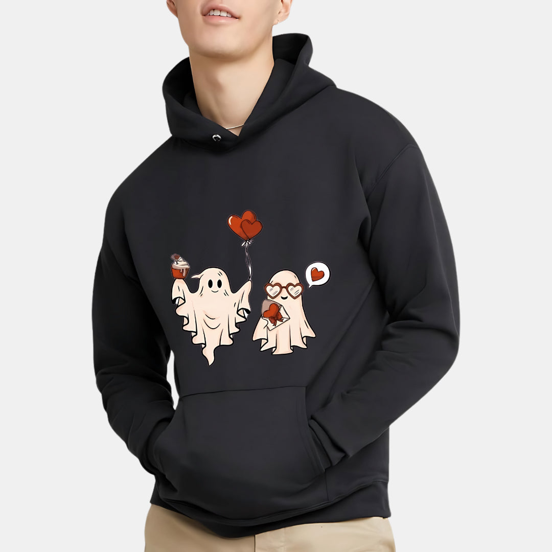 Cute Ghosts with Heart & Love Letter Hoodie
