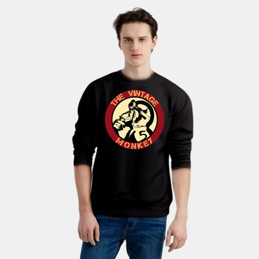 Unique Vintage Monkey Graphic SweatShirt