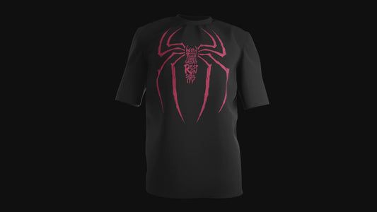 Unisex Spider-Man Inspired T-Shirt – Marvel Hero Graphic Tee – “With Great Power Comes Great Responsibility” Quote