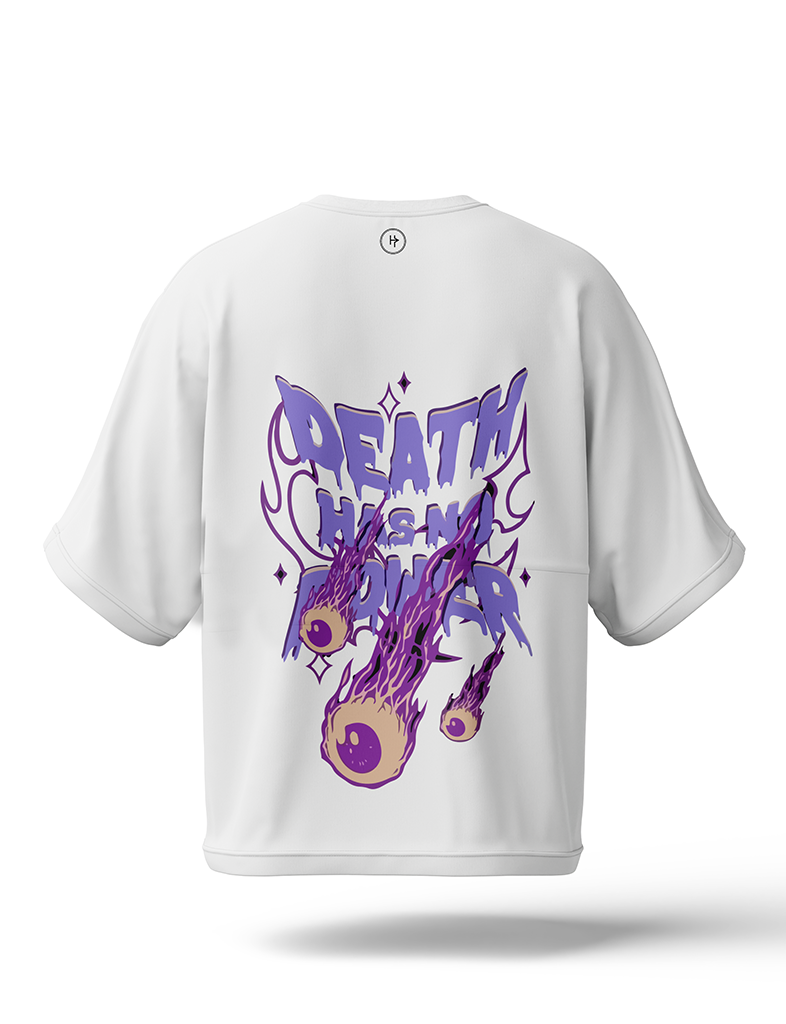 Purple Lightning Drop Shoulder Tee