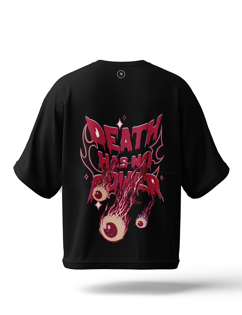 Red Lightning Drop Shoulder Tee