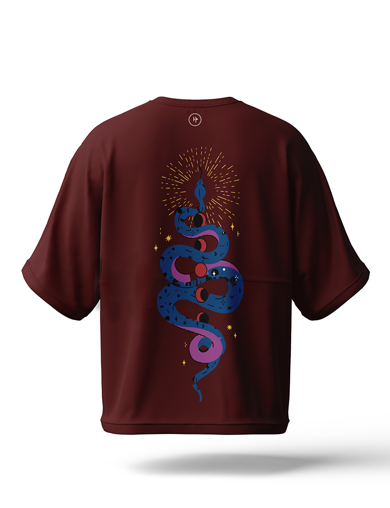 Spiritual Snake Drop Shoulder Tee