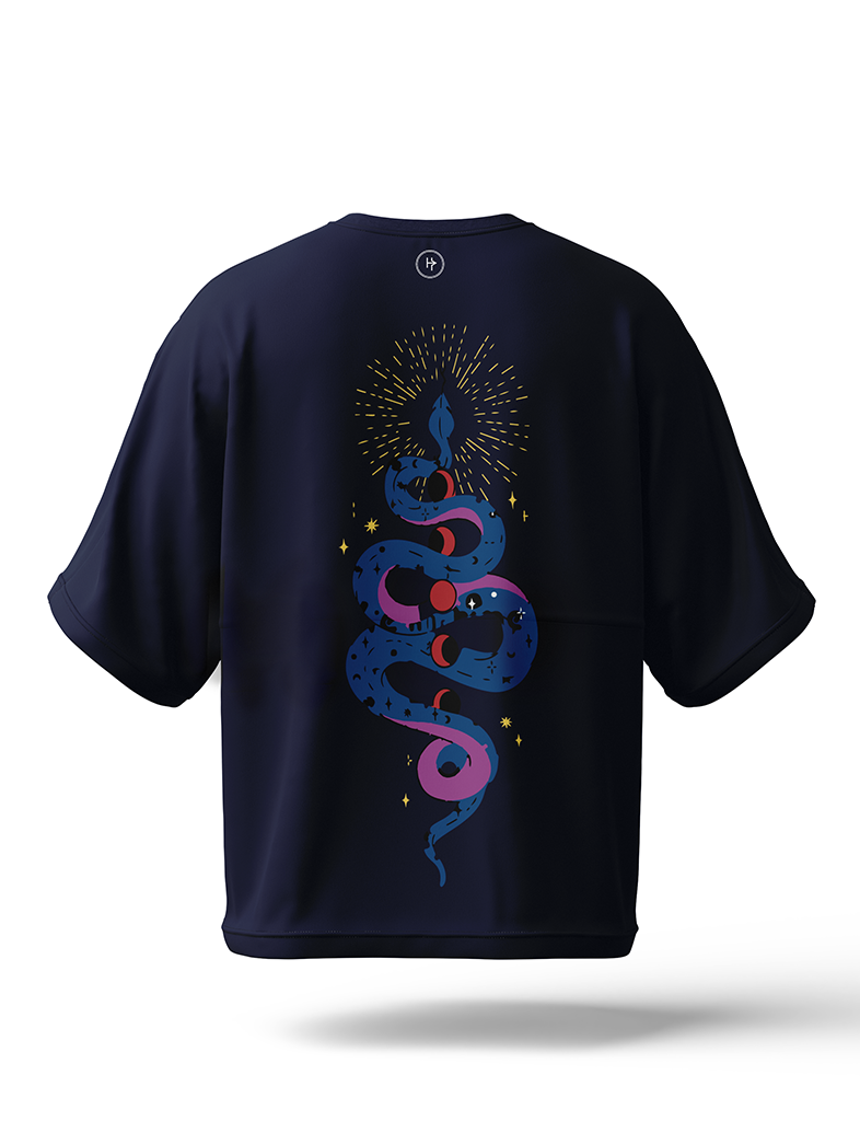 Spiritual Snake Drop Shoulder Tee