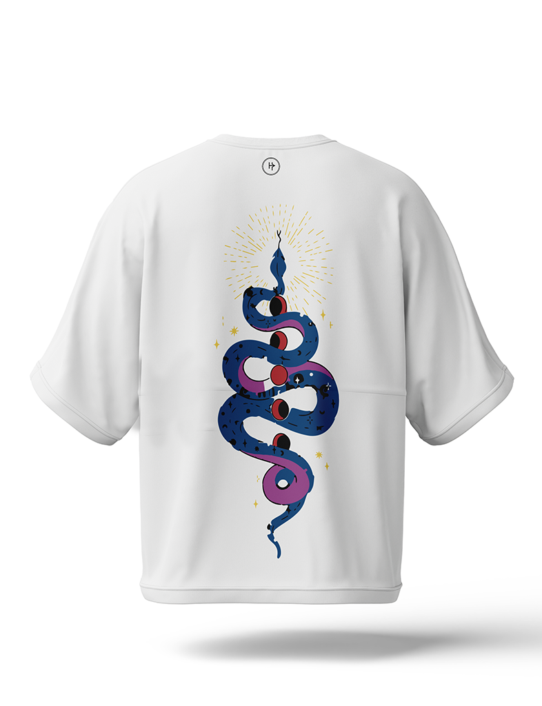 Spiritual Snake Drop Shoulder Tee